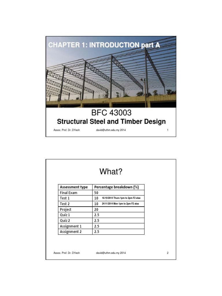 Chapter 1 Introductiona 2014 Student Framing Construction Beam Structure