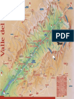 Mapa Turistico Valle Del Jerte Valle Cereza. Valle Del Jerte