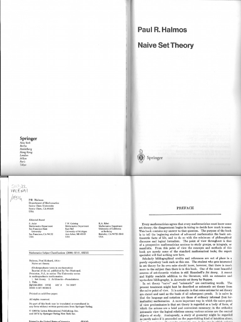 Paul R Halmos Naive Set Theory pdf