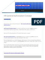 HR General Authorization Concept