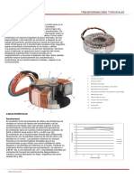 Transformadores Toroidales Data Sheet