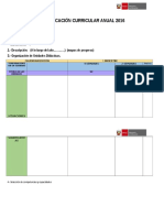 Planificación Curricular Anual 2016