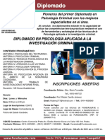 Diplomado en Psicología Aplicada A La Investigación Criminal PDF