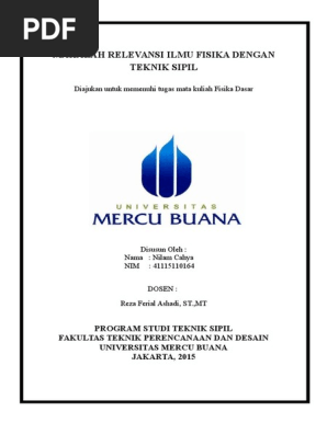 Makalah Relevansi Fisika Dengan Teknik Sipil