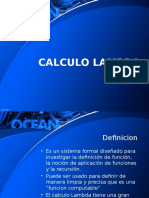 Calculo Lambda Definicion