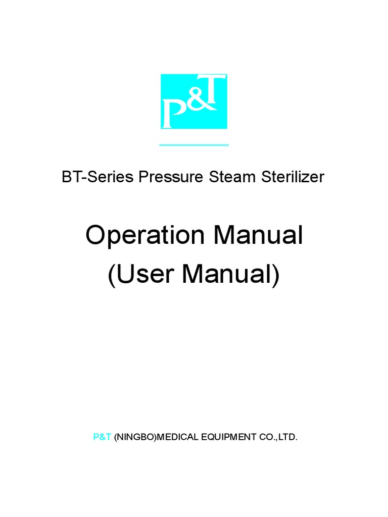 User Manual Autoclave