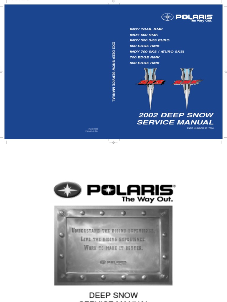 2002 Deep Snow Service Manual | PDF | Ignition System | Gallon