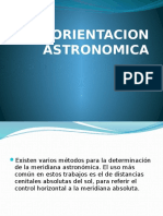 ORIENTACION ASTRONOMICA