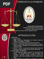 Derecho a La Intimidad
