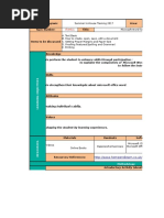 IT Learning Plan Template