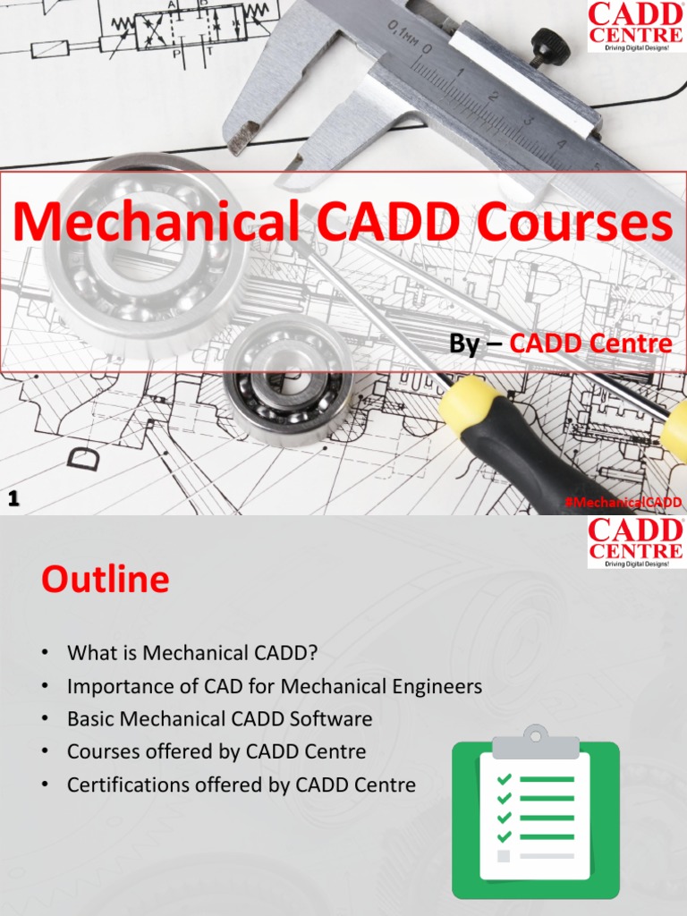 Mechanical CADD Course | PDF | Computer Aided Design | Mechanical ...