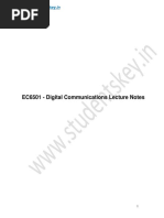 5 Digital Communications Lecture Notes PDF