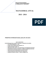 Plan Managerial Anual 2013 2014