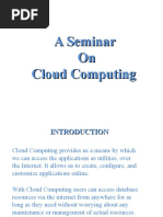 A Seminar On Cloud Computing