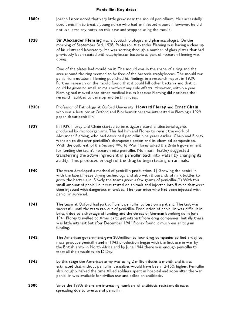 Penicillin essay introduction picture