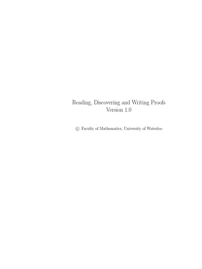 RDW 1-1 | PDF | Mathematical Proof | Teaching Mathematics