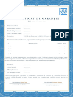 Icopal - Certificat Garantie Membrane 2016