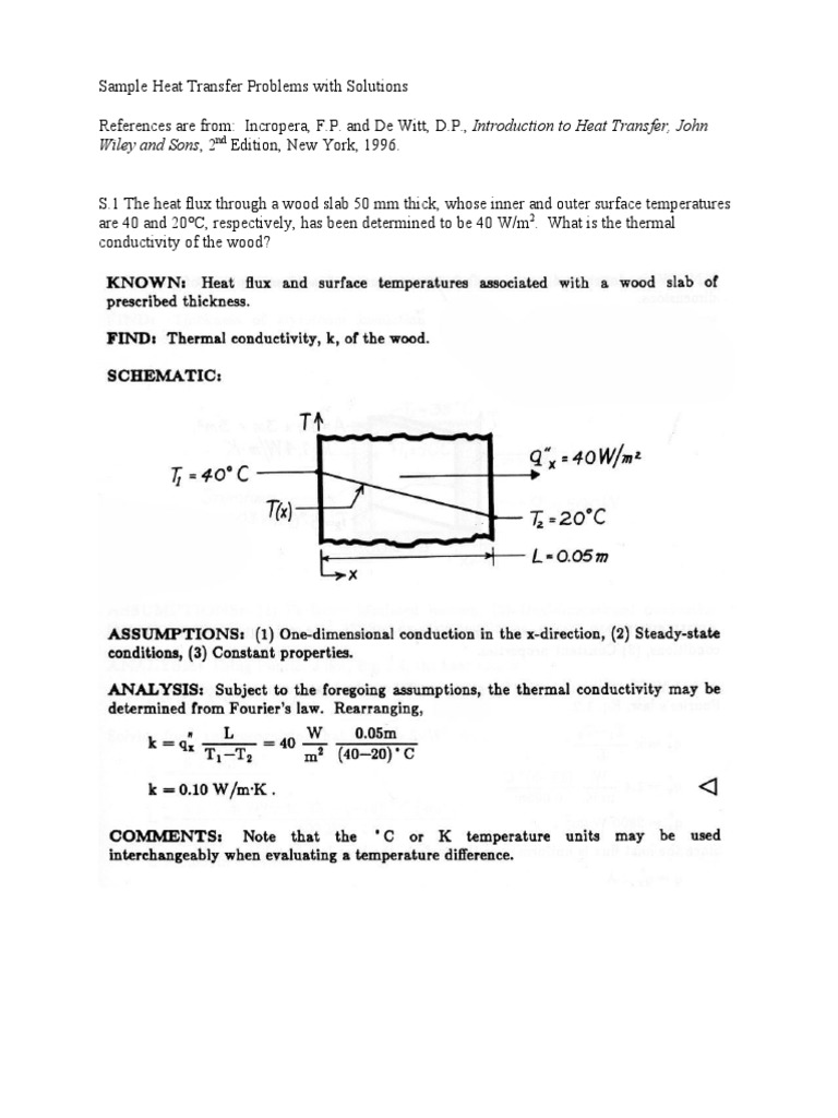 Heat Transfer Problems and Solutions | PDF | Heat Transfer | Boundary Layer