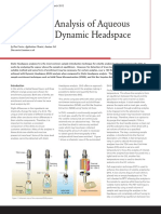 Trace Level Analysis of Aqueous Samples by Dynamic Headspace