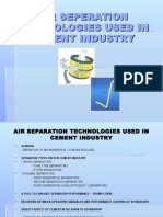 Air Seperation Technologies Used in Cement Industry