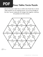 3 4 5 Times Tables Tarsia Puzzle