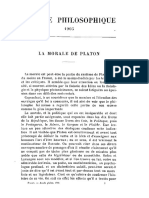 Brochard, La Morale de Platon - 1905