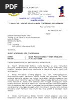 Contoh Surat Sokongan