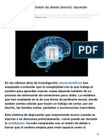 El Cerebro Tiene Un Botón de Delete Borrar Aprende Ausarlo