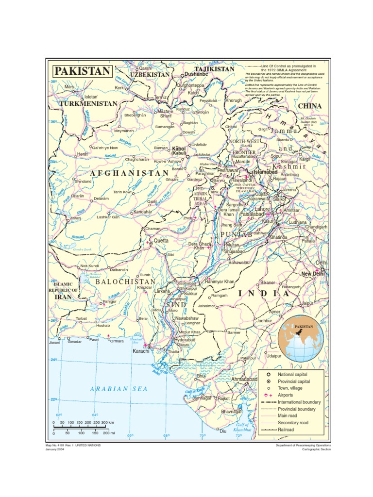 Pakistan MAP PDF | PDF | Government Of Pakistan | South Asia