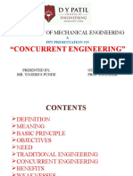 "Concurrent Engineering": Department of Mechanical Engineering