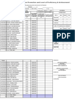 School Form 5 (SF 5) Report On Promotion and Level of Proficiency & Achievement