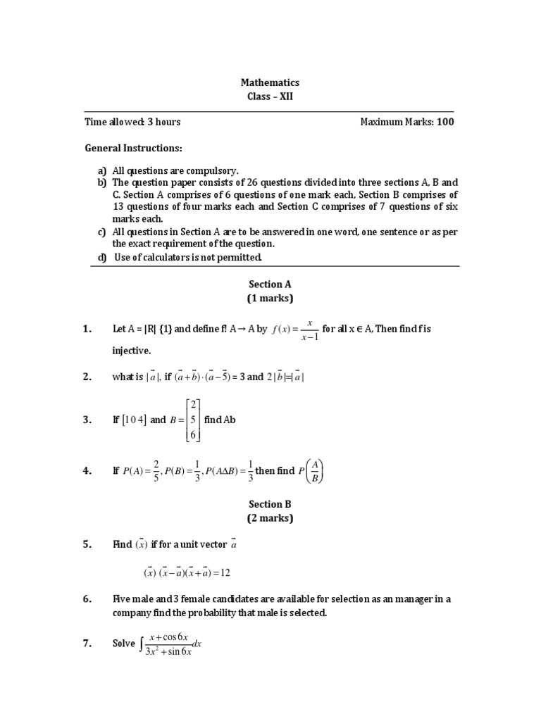 Sample paper 2 maths class 12 2017 pdf sphere theoretical physics