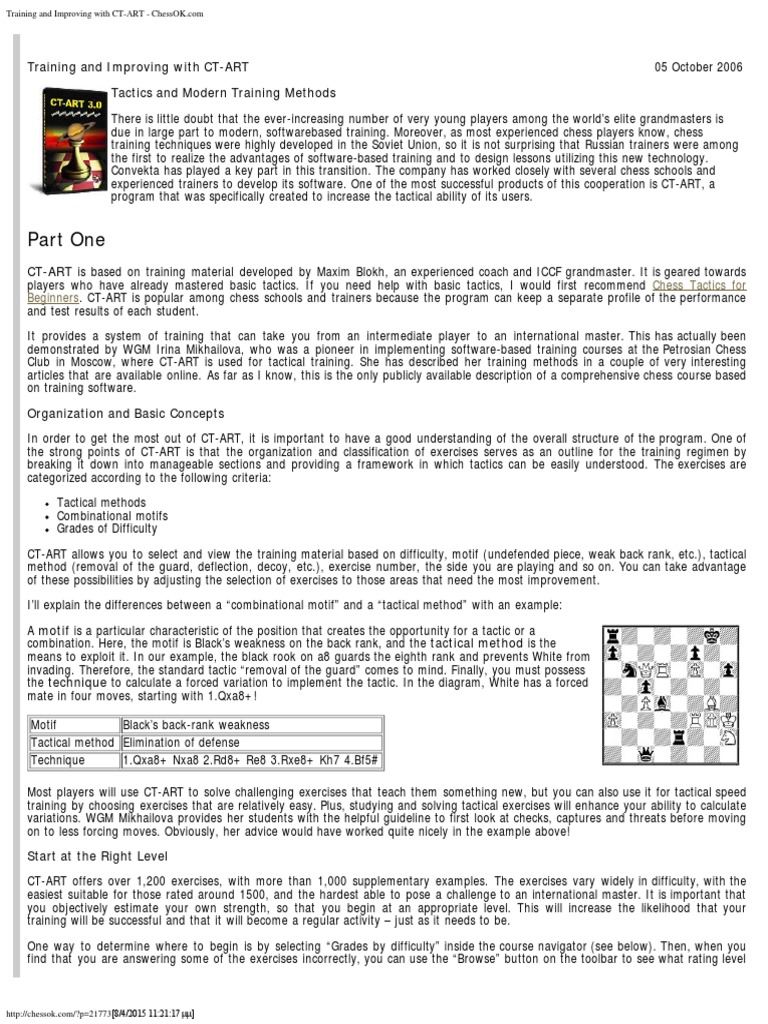 CT-ART 4.0 (Chess Tactics) on the App Store