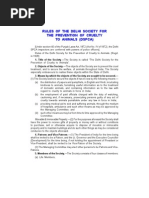 Download RULES OF THE DELHI SOCIETY FOR THE PREVENTION OF CRUELTY TO ANIMALS DSPCA - Naresh Kadyan by Naresh Kadyan SN34450496 doc pdf
