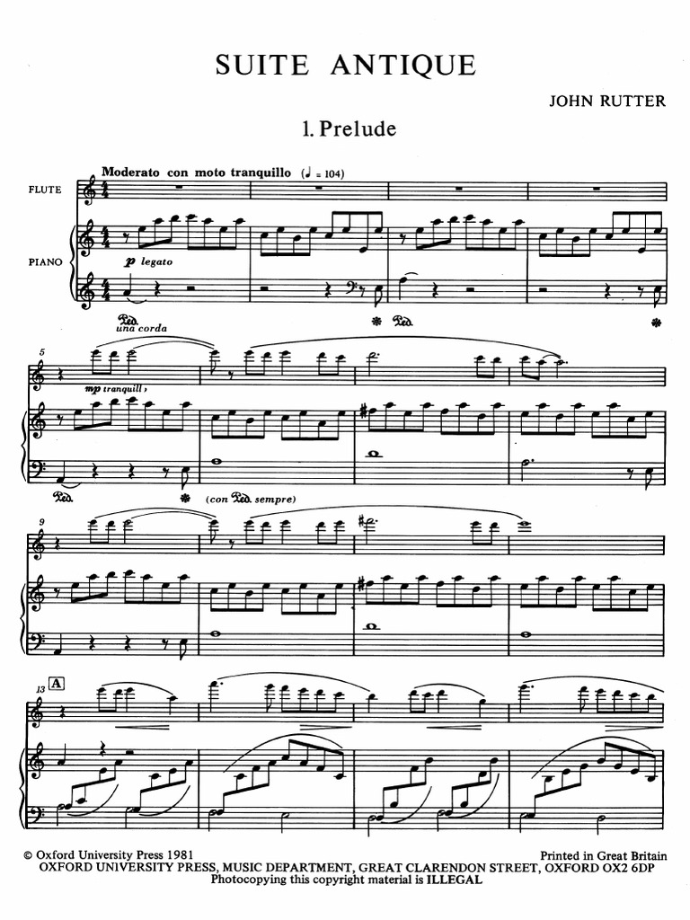 John Rutter Suite Antique PDF | PDF