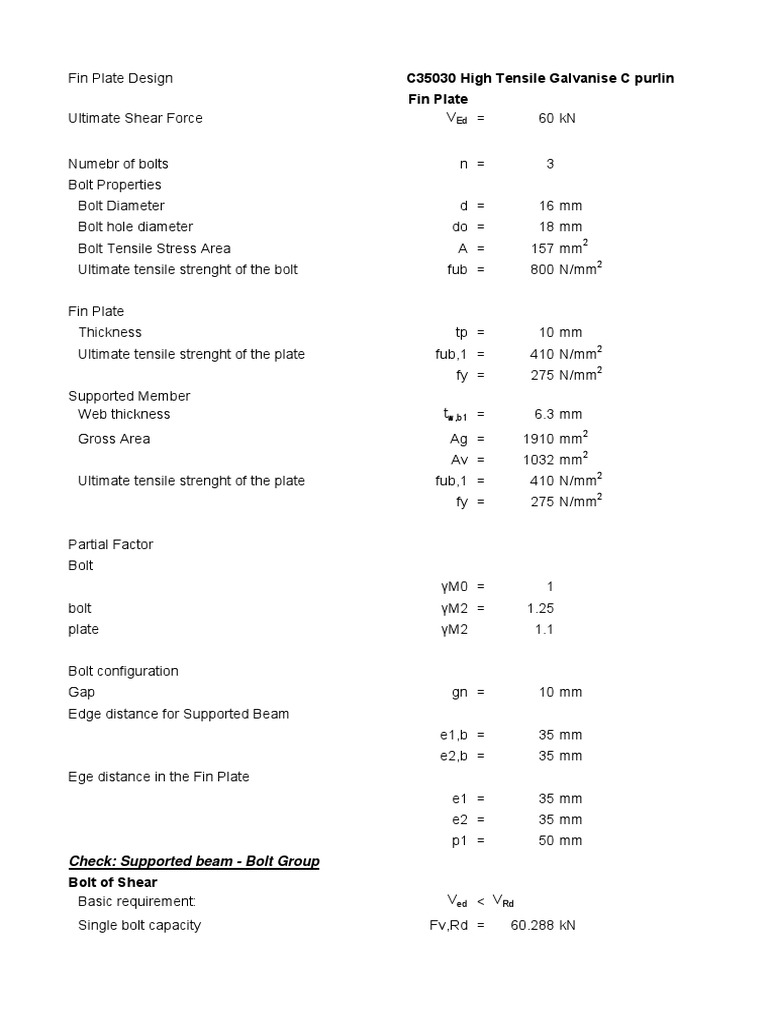 Splice Joint Design To Eurocode | PDF | Beam (Structure) | Strength Of ...