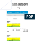 Ejercicio de Estructura Financiera - Tema 2