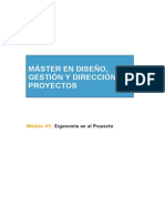 Máster en Diseño, Gestión Y Dirección de Proyectos