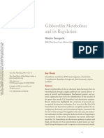 Gibberellin Metabolism and Its Regulation
