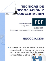 Tecnicas de Negociación y Concertación