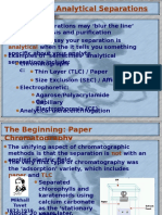 Lecture 6: Analytical Separations