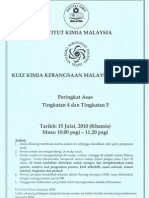 Kuiz Kimia Kebangsaan Malaysia 2010 - Peringkat Asas