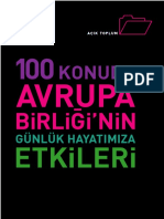 100 Konuda Avrupa Birliği’Nin Günlük Hayatımıza Etkileri