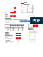 Hoja Excel para El Cálculo de Cantidades para Un Elemento de Hormigón Armado