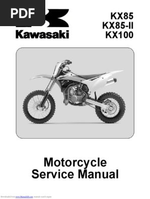 2014 85 KX 100 Service Manual | PDF | (Mechanical) Throttle