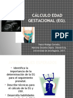 Cálculo Edad Gestacional (Eg) 2015