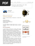 Teorias e Modelos de Comunicação_ Modelos de Comunicação