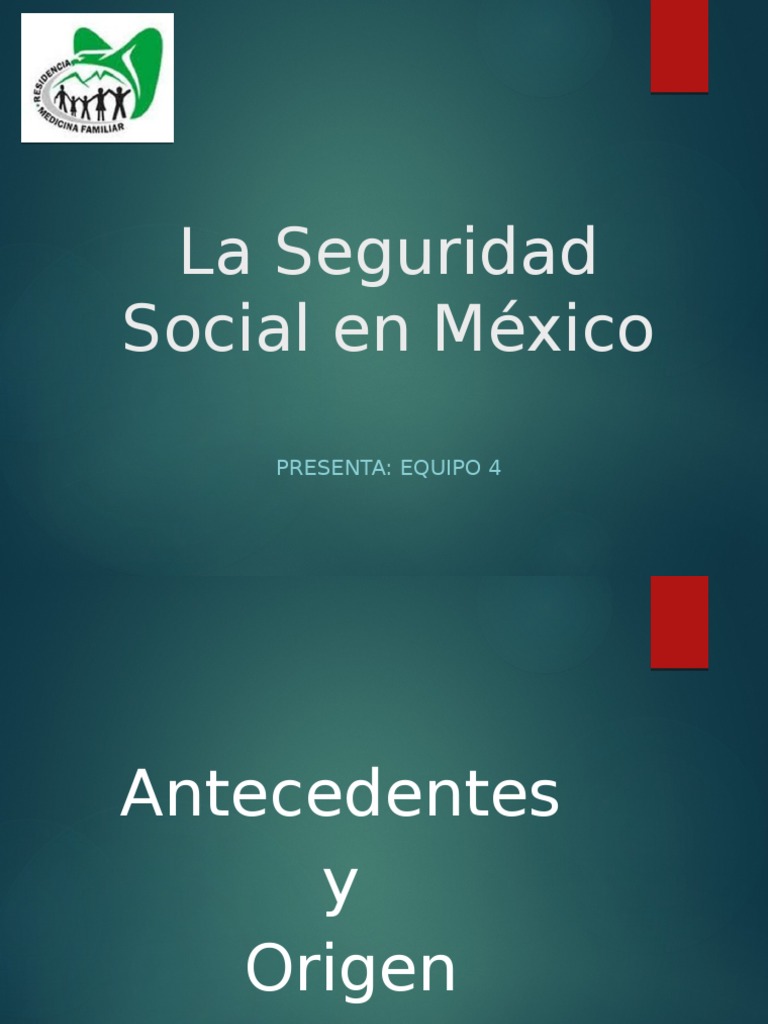 La Seguridad Social En México Pdf Nueva España México