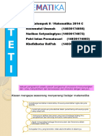 Estetika Matematika Kelompok 8