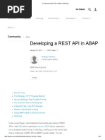 Developing A REST API in ABAP - SAP Blogs